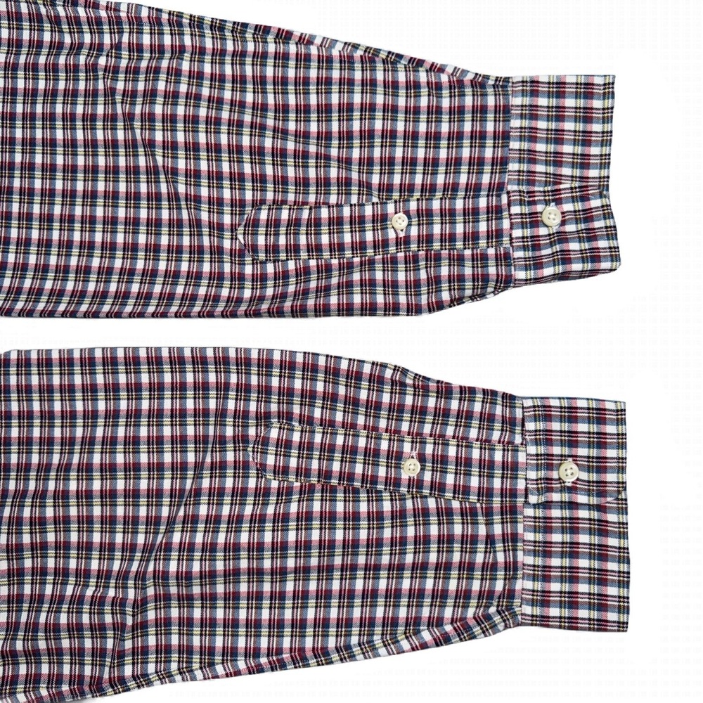 Ralph Lauren Mens XL Button-Down Custom Fit‎ Long Sleeve Plaid Flesh Pony Shirt - Picture 8 of 15